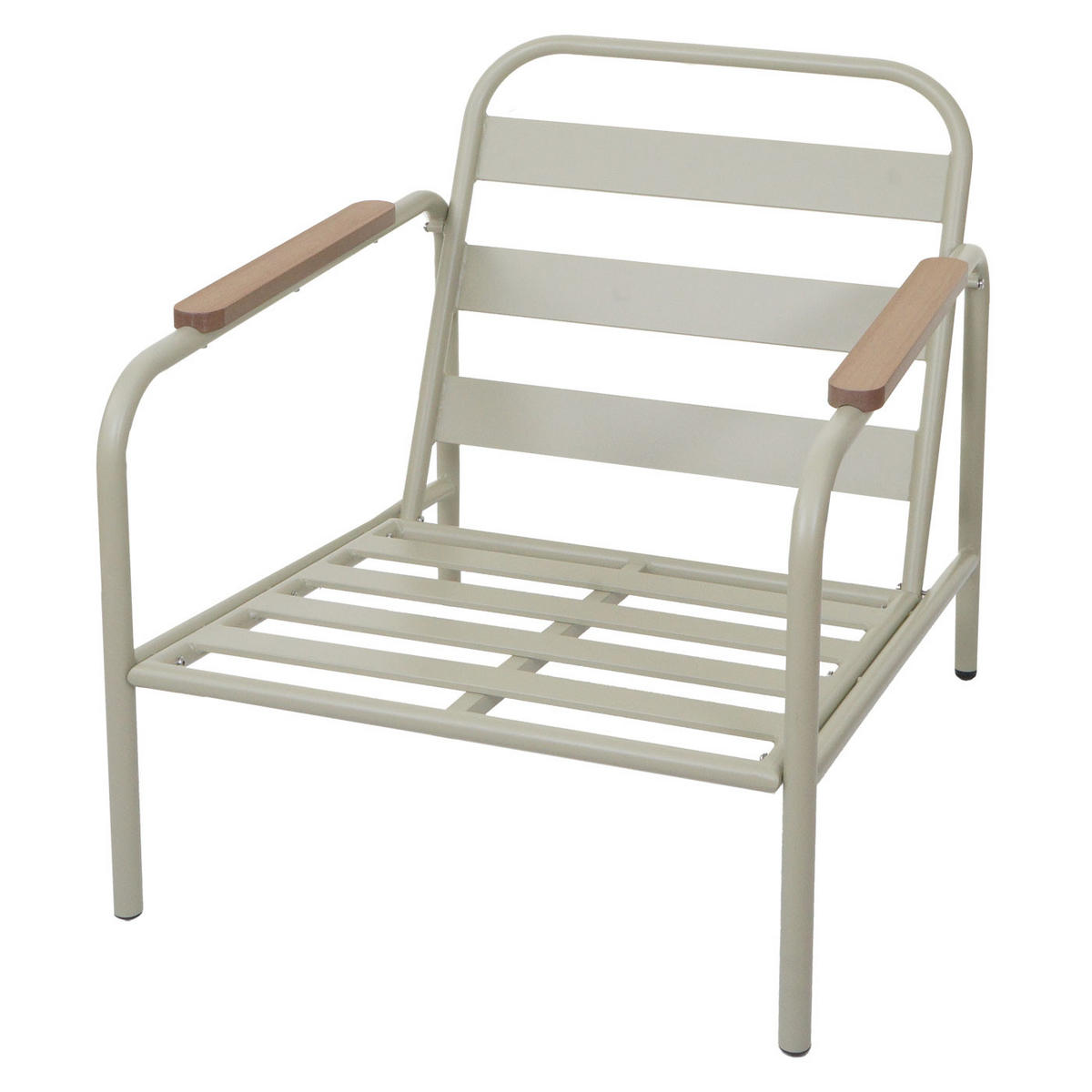 GARTENSESSEL aus Aluminium HxBxT 81x68x88cm Sitzhöhe 46cm Olefin Stoff/Textil (205 g/m²) Hellgrün Polster Beige - Grün, Metall (68/81/88cm) - PROREGAL