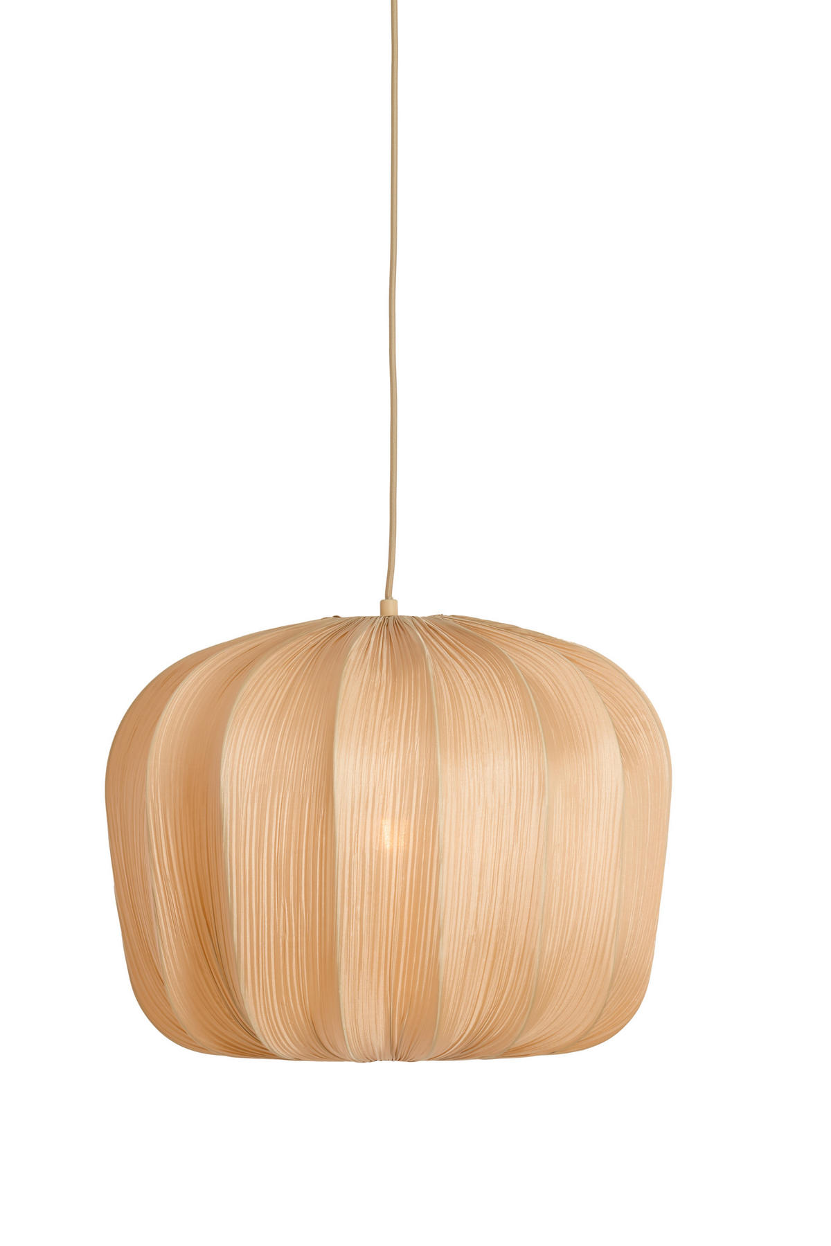 HÄNGELAMPE - Weiß - 50/50/37.5 cm - Weiß, Textil (50/50/37.5cm) - Light & Living