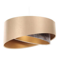 HÄNGELEUCHTE Gold 50/23 cm - Goldfarben, Kunststoff (50/1.3/23cm) - ONZENO