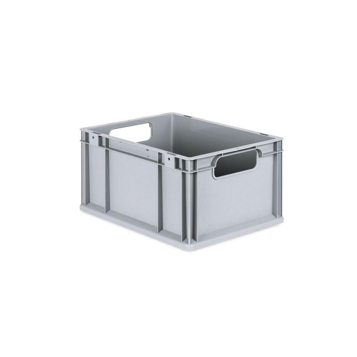 EUROBOX 8x Nextgen Economy Mit Scharnierdeckel Grau/BlauGriffe Offen 20 Liter - Blau, Kunststoff (30/22/40cm) - PROREGAL