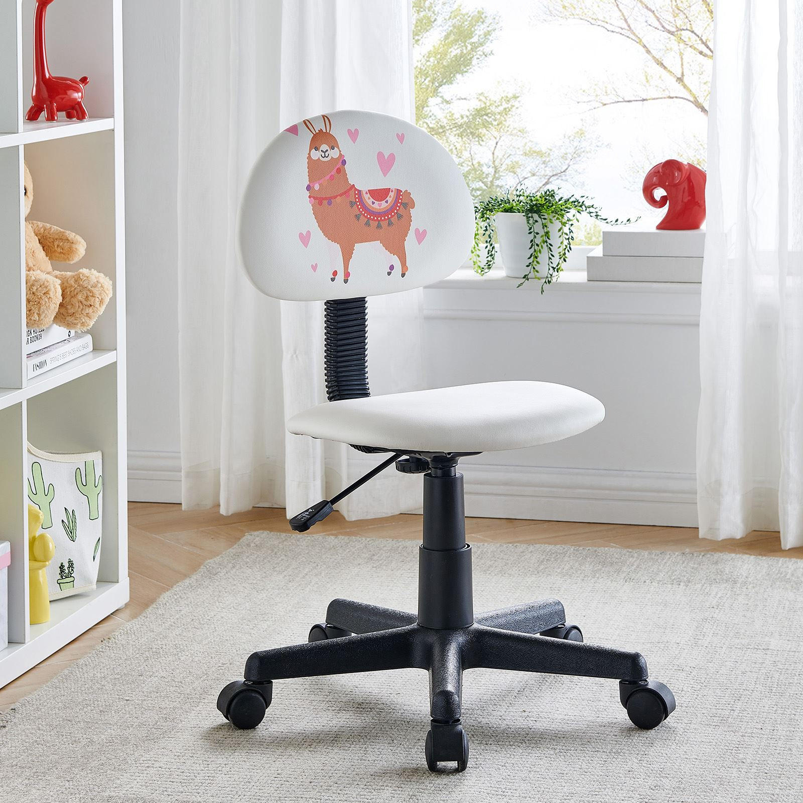 KINDERDREHSTUHL ALPACA - Weiß, Textil (40/80/40cm) - CARO-Möbel