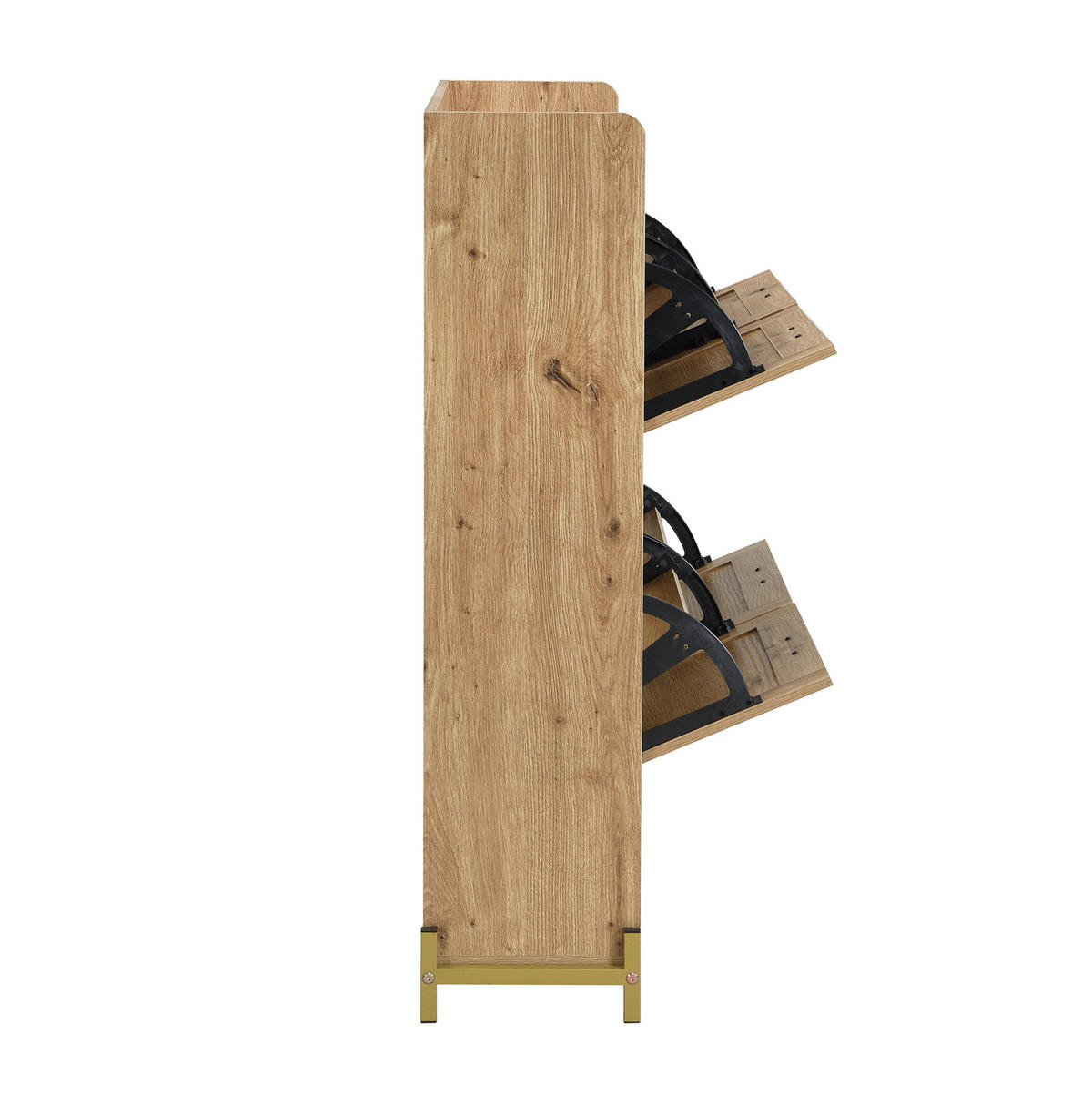SCHUHSCHRANK 108,5/100/24 cm Holzfarbe aus MDF mit oberer Ablage - Naturfarben, Holzwerkstoff (108.5/100/24cm) - OKMYHOME