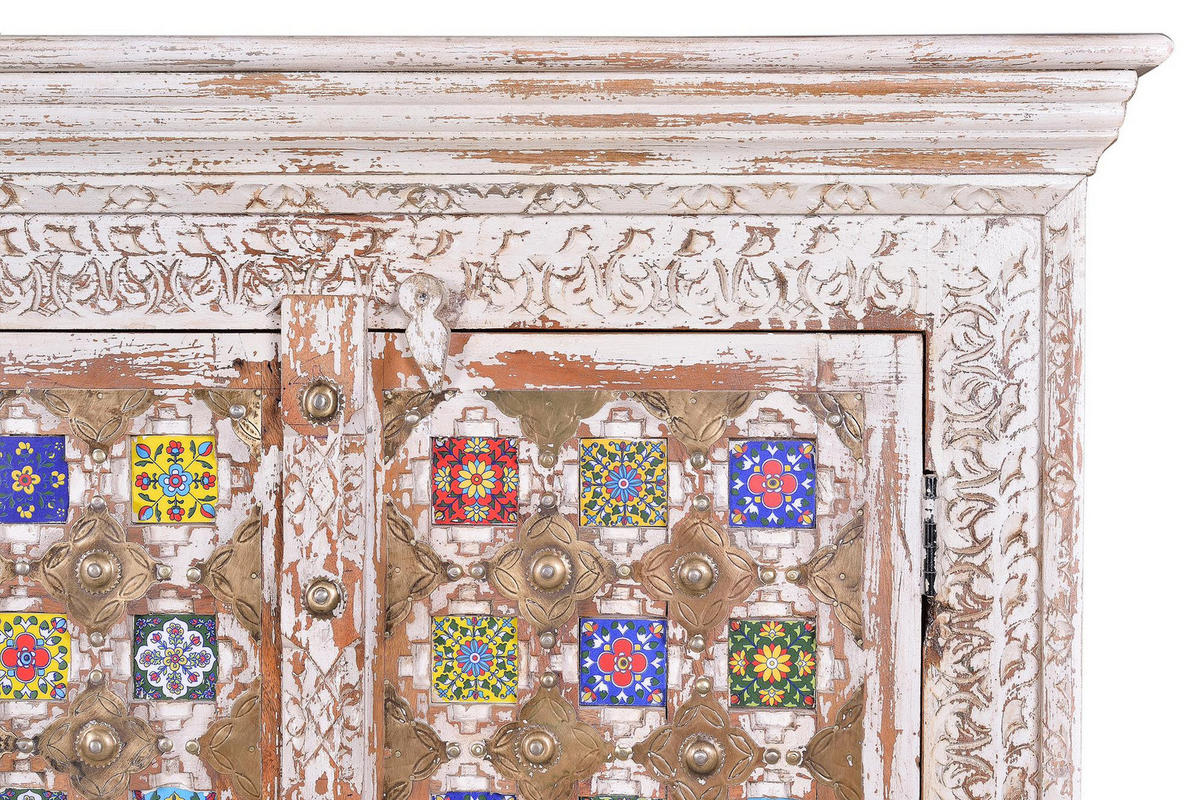 HIGHBOARD aus Mangoholz - Perlmutt, Holz (50/180/90cm) - Giner y Colomer