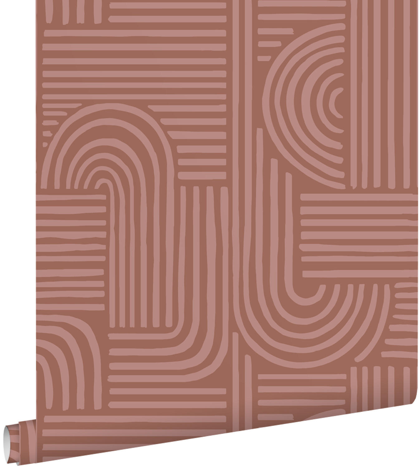 TAPETE 3D-Muster 50 x 900 cm - Braun, Papier (50/900cm) - ESTAhome