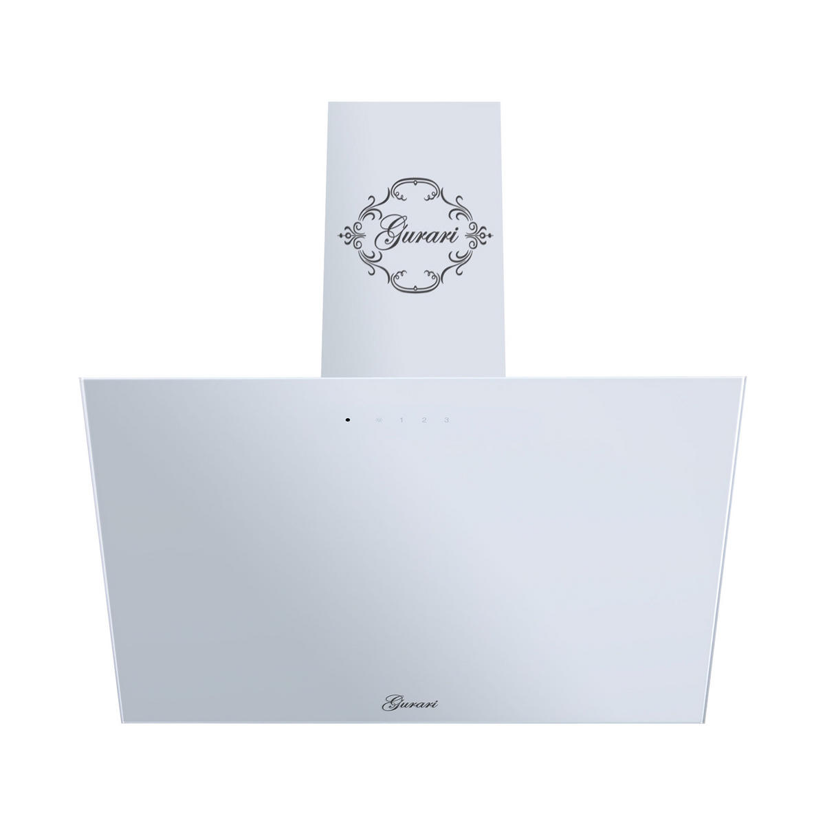 DUNSTABZUGSHAUBE GCH D 286 WH 6 PRIME + Umluftset, 60 cm Weißglas - Weiß, Glas/Metall (60/38.5/38cm) - Gurari