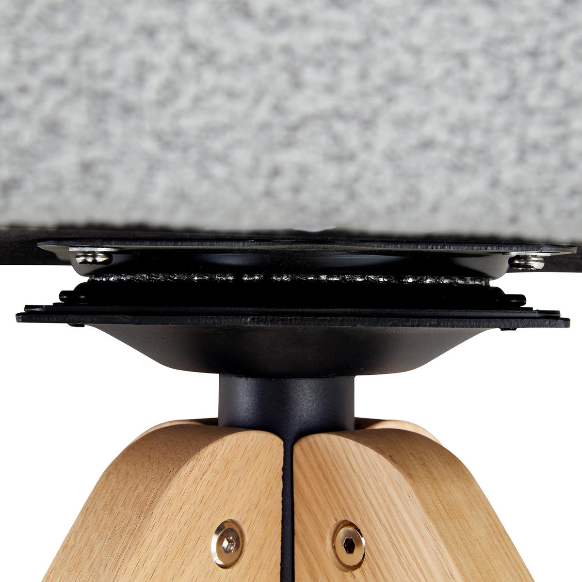 ESSTUHL 2er-Set Hellgrau Drehbar 360° Samt mit Massivholzbeinen - Hellgrau, Holz (46/84/49cm) - PANGIVO