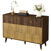 KOMODA 120/40/81 cm přírodní z MDF a dřevotřísky se 6 zásuvkami - přírodní, kompozitní dřevo (120/81/40cm) - OKWISH