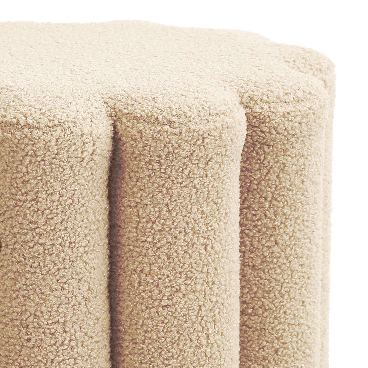 HOCKER DAHLIA Beige - Beige, Textil (35/40/35cm) - SVITA