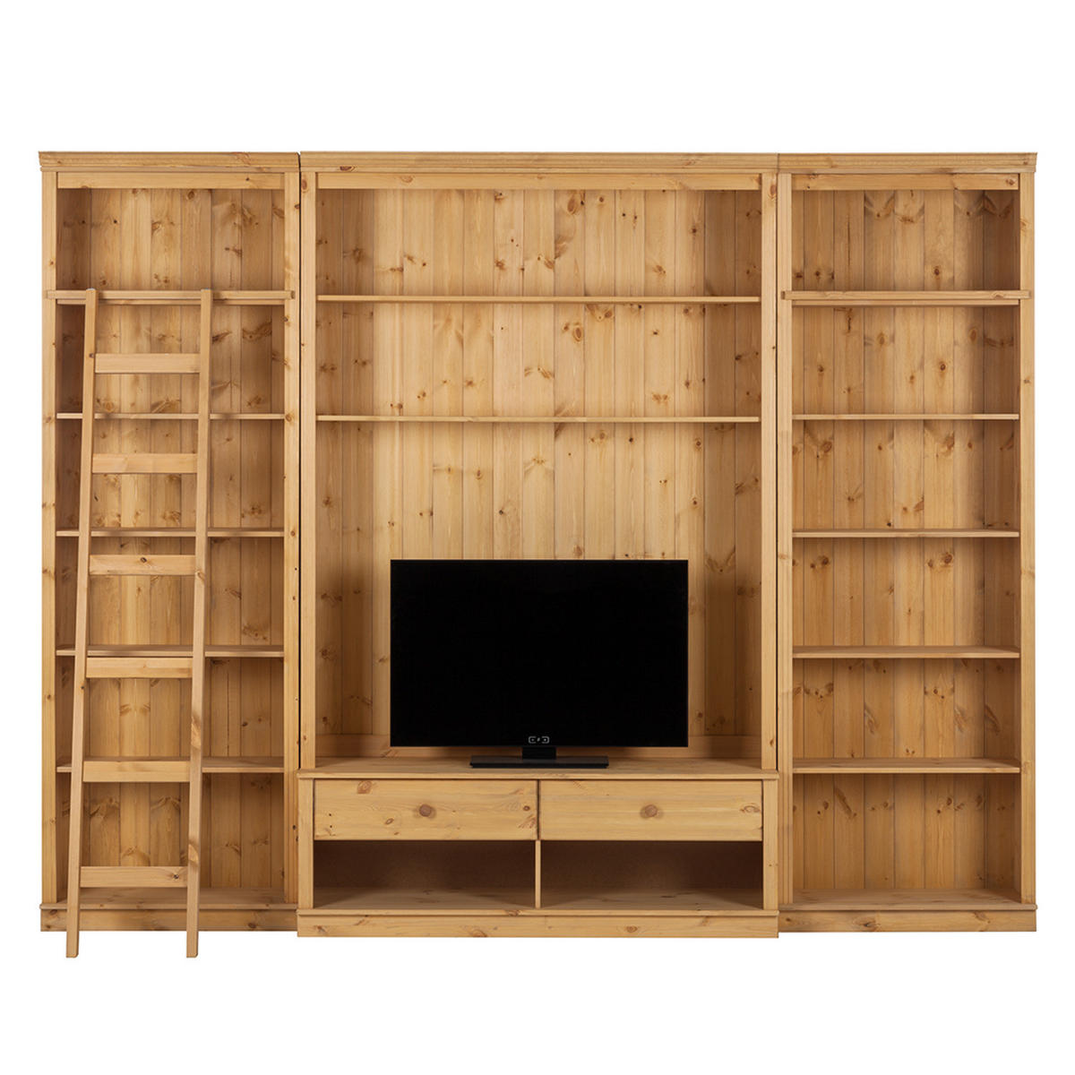 WOHWAND - Kiefer massiv - Typ A - Kieferfarben, Holz (288/223/45cm) - home24