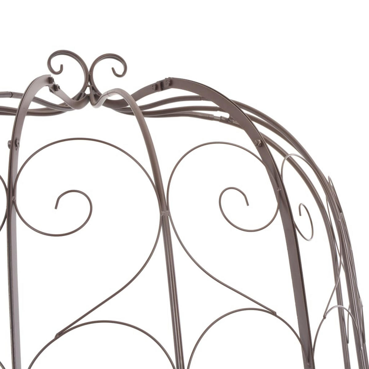 GARTENBANK 95 cm Eisen Antik Braun - Braun, Metall (95/200/54cm) - furnicato