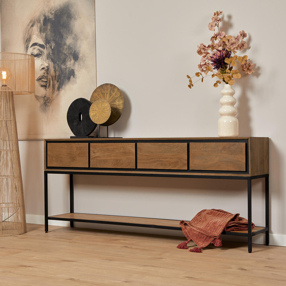 BEISTELLTISCH RichWood Braun 35/180/76 cm - Braun, Holz (35/180/76cm) - Starfurn