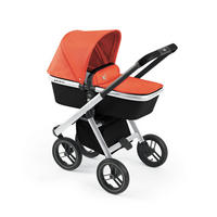 KINDERWAGEN Puro Urban Kombi 2 in1 inkl. Regenschutz und Wickeltasche - Orange, Holz/Kunststoff (61/94/123cm) - Cam il Mondo del Bambino S.p.A.