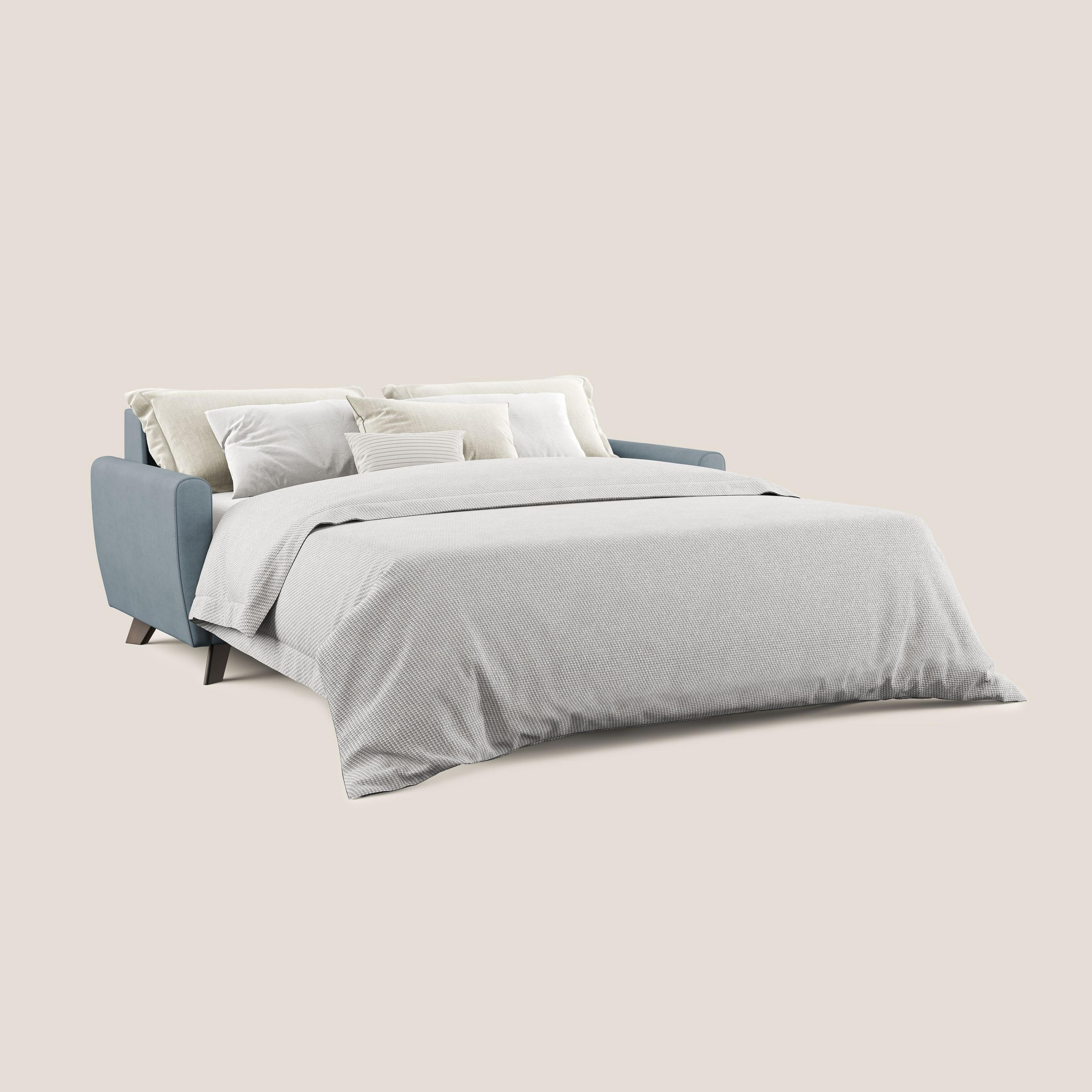 SCHLAFSOFA Callisto - Hellblau, Textil (168/97/96cm) - Divani.store