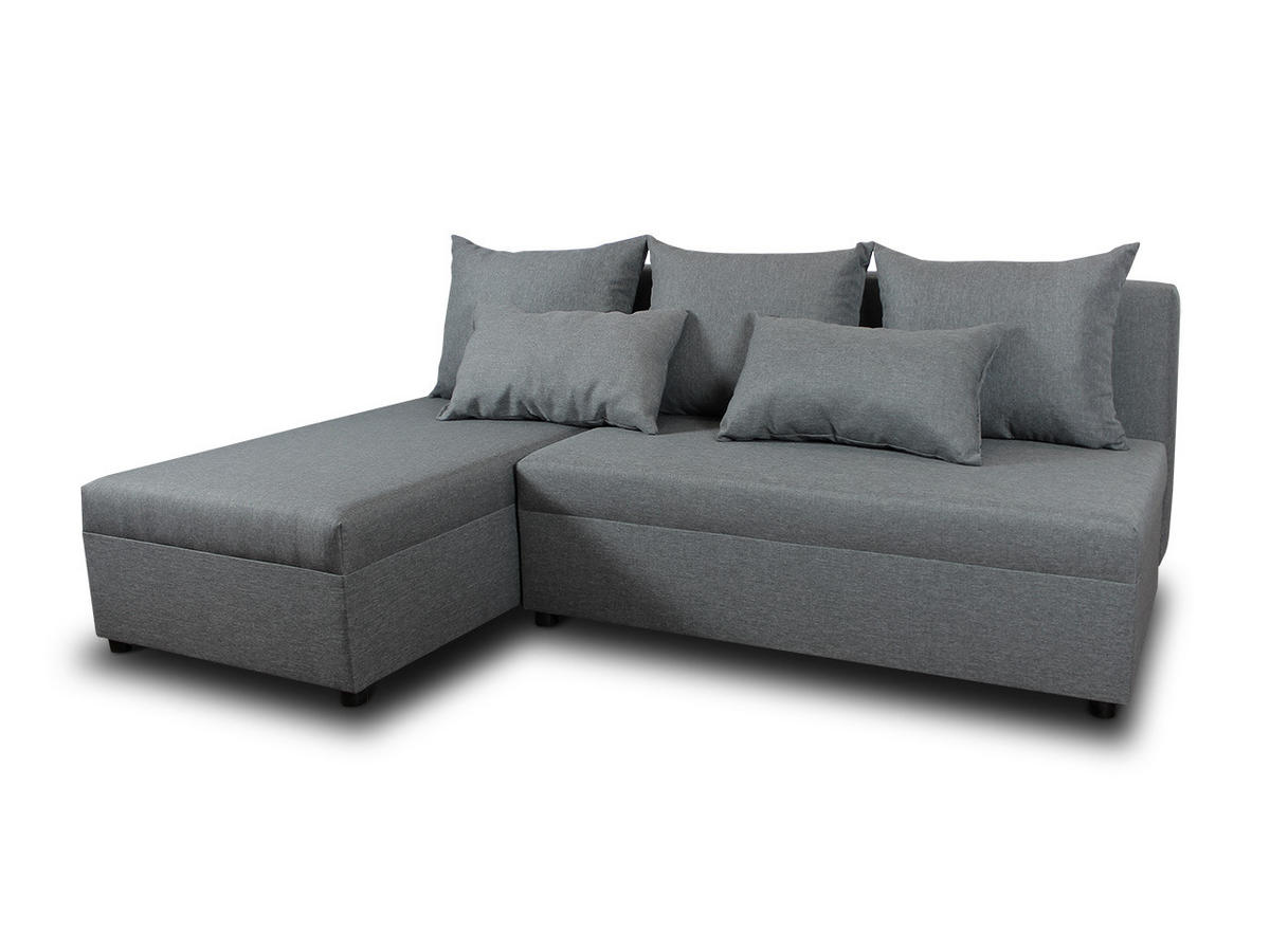 ECKSOFA Pono - Grau, Holz/Textil (205/142cm) - Sofnet