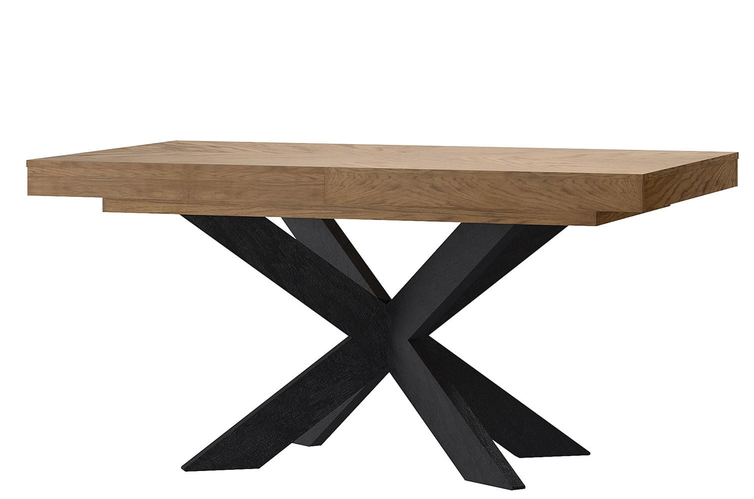 ESSTISCH Cozy Eiche Rustikal 160 - 210 / 95 / 77cm - Eichefarben/Braun, Holz (95/160/77cm) - Feldmann-Wohnen