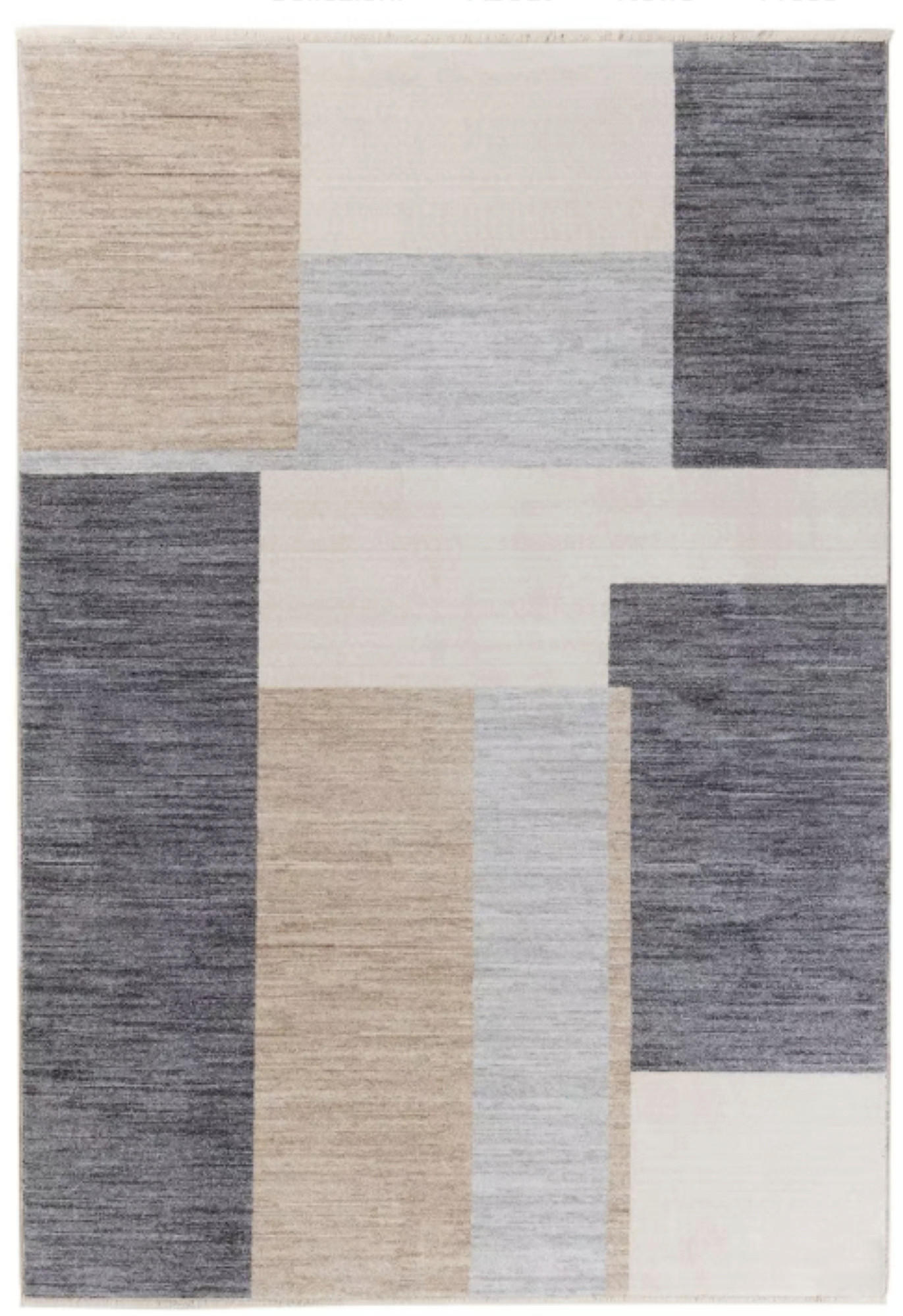 TEPPICH modern Flachgewebe MORY Grau 60 x 120 cm - Grau, Textil (60/120cm) - Novatrend