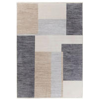 TEPPICH modern Flachgewebe MORY Grau 60 x 120 cm - Grau, Textil (60/120cm) - Novatrend
