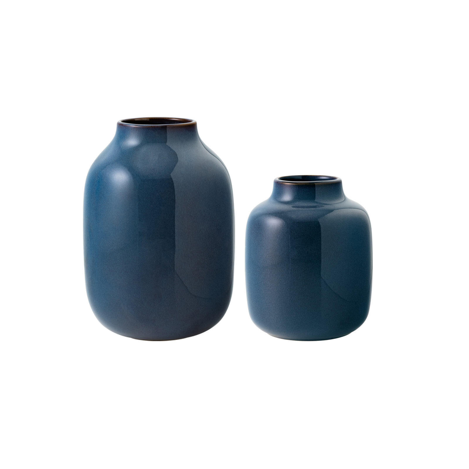 VASEN Lave Home Shoulder blau 15,5 cm + 22 cm 2er Set - Blau, Keramik (1cm) - like.Villeroy & Boch