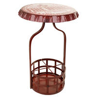 WEINREGAL aus Metall, 42x60cm - Rot, Metall (42/42/60cm) - Wanderlust