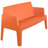 BANK orange 60x80x139cm - Orange, Kunststoff (60/80/139cm) - AlterEgo