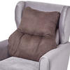 RÜCKENKISSEN braun 68/58 cm – Stützkissen für Sessel, Velours - Braun, Textil (68/15cm) - Homescapes