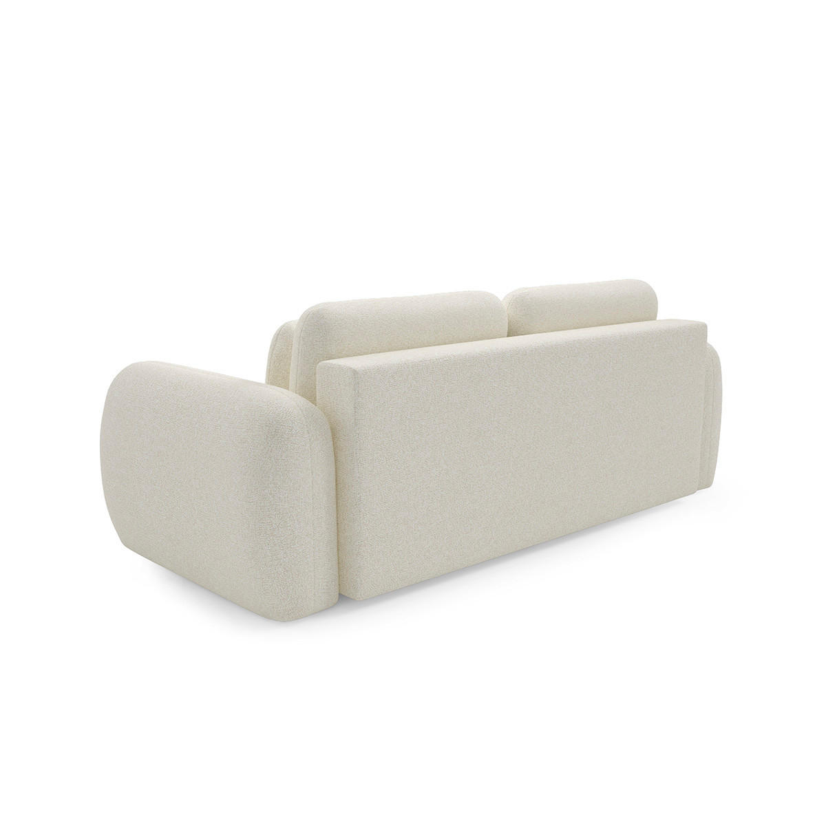 SOFA Carmela 3 Sitzplätze Weiß - Weiß, Holz (266/95/121cm) - Petits-meubles