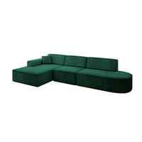ECKSOFA Ottomane Links IREA-L2-v3 - 318x165x76 cm Grün - Grün, Holzwerkstoff/Textil (318/165cm) - ALTDECOR