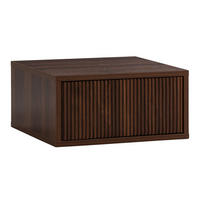 MĂSUȚA DE NOAPTE SUSPENDATĂ Florida cu 1 sertar, aspect de nuc comun - culoare nucă, compozit lemnos (40/19/35cm) - VS Venta-stock