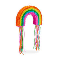 REGENBOGEN Pinata - Multicolor, Papier (53/35/9cm) - Relaxdays