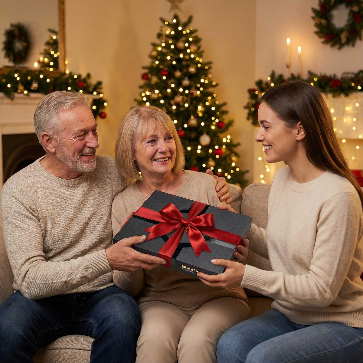 KÄSEBRETT mit Käsemesser Set 30x38cm (Akazienholz) - Beige, Holz (30/38cm) - BlauKe