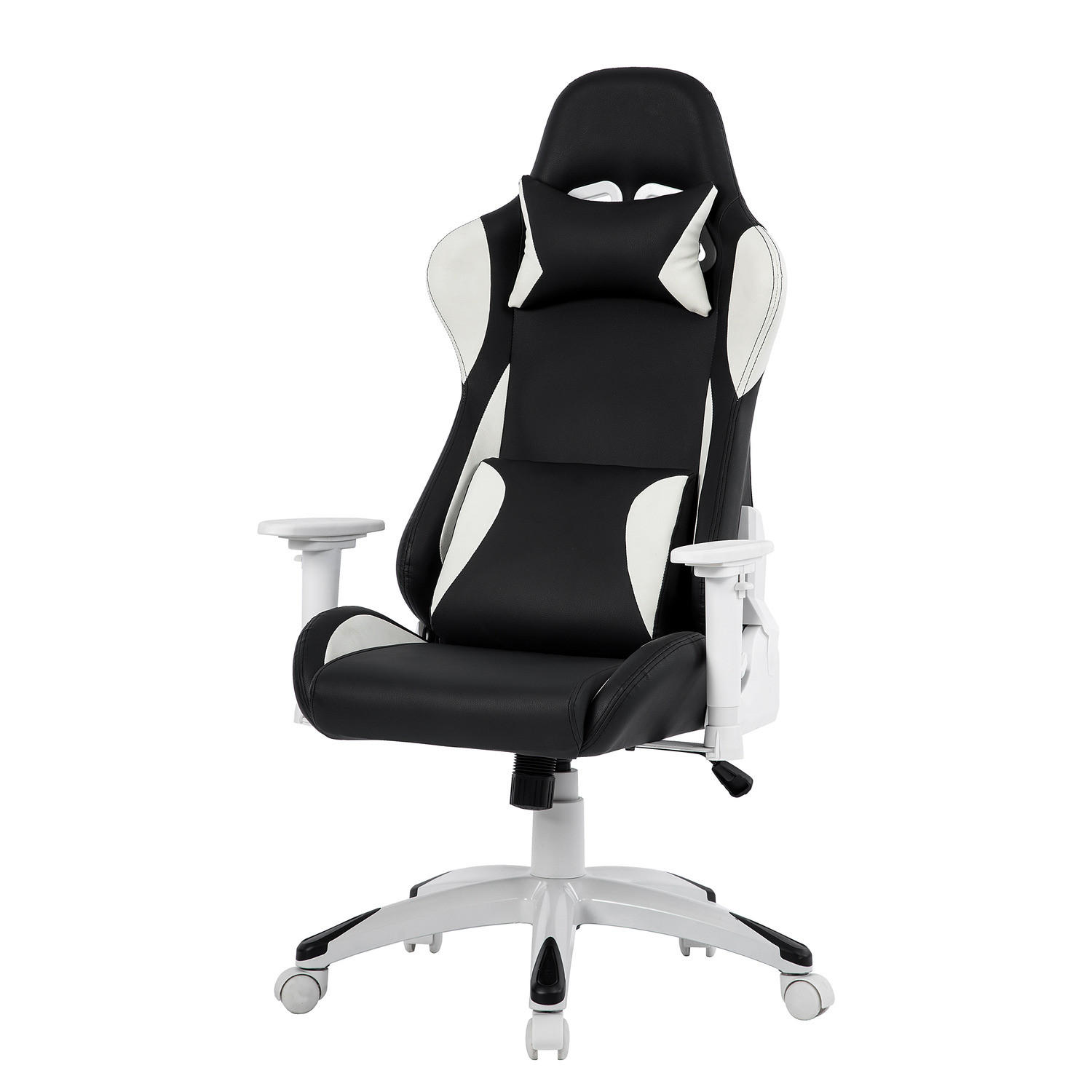 GAMING CHAIR - Kunstleder - Schwarz, Kunststoff (66/134/59cm) - home24