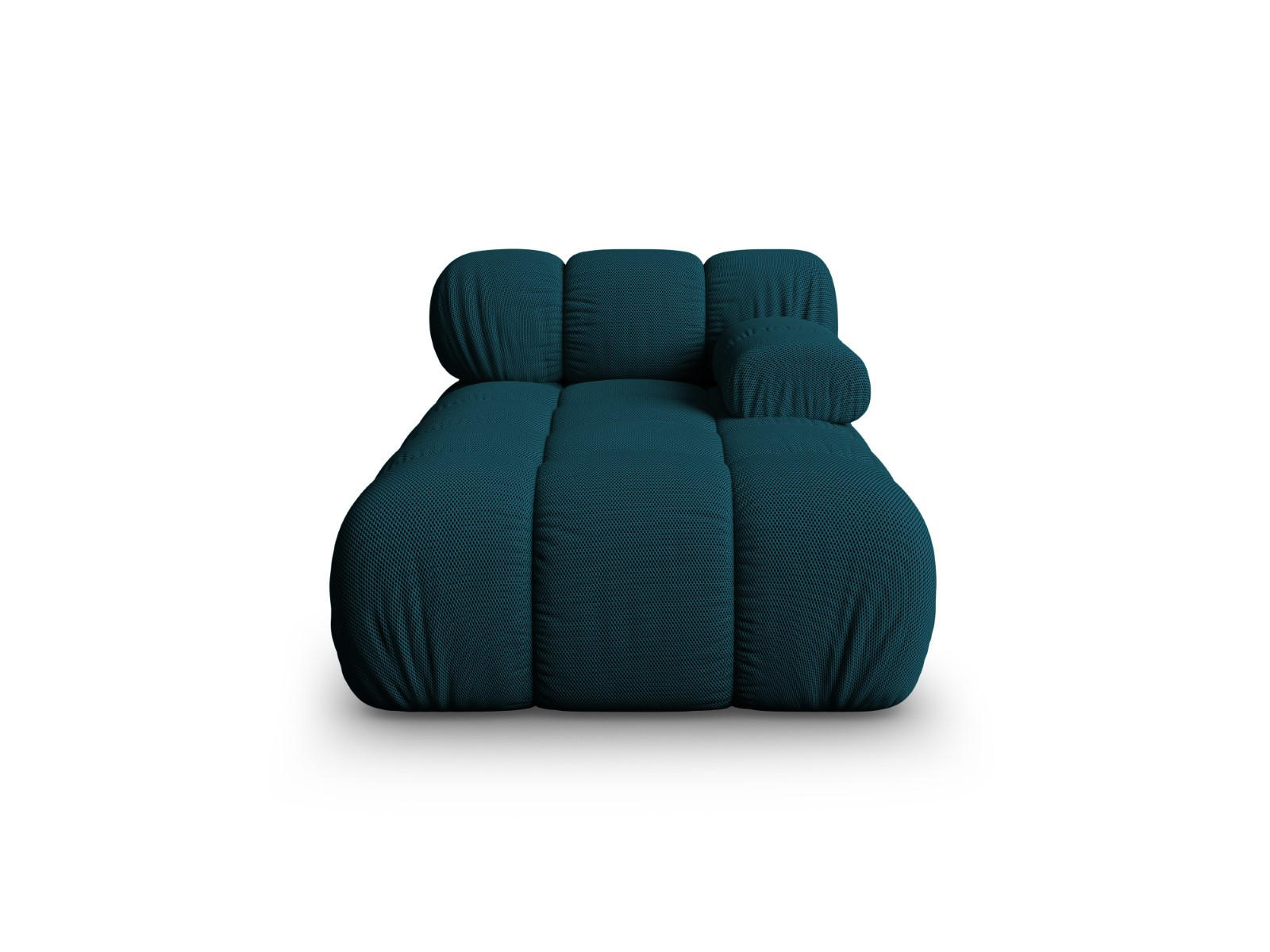 CHAISELONGUE rechts Bellis aus 3D-Stoff marineblau - Blau, Textil (94/70/155cm) - Micadoni
