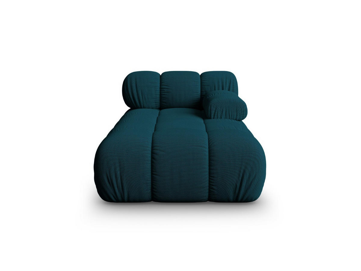 CHAISELONGUE rechts Bellis aus 3D-Stoff marineblau - Blau, Textil (94/70/155cm) - Micadoni