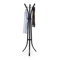 GARDEROBENSTÄNDER - Schwarz, Metall (55/175/55cm) - Relaxdays