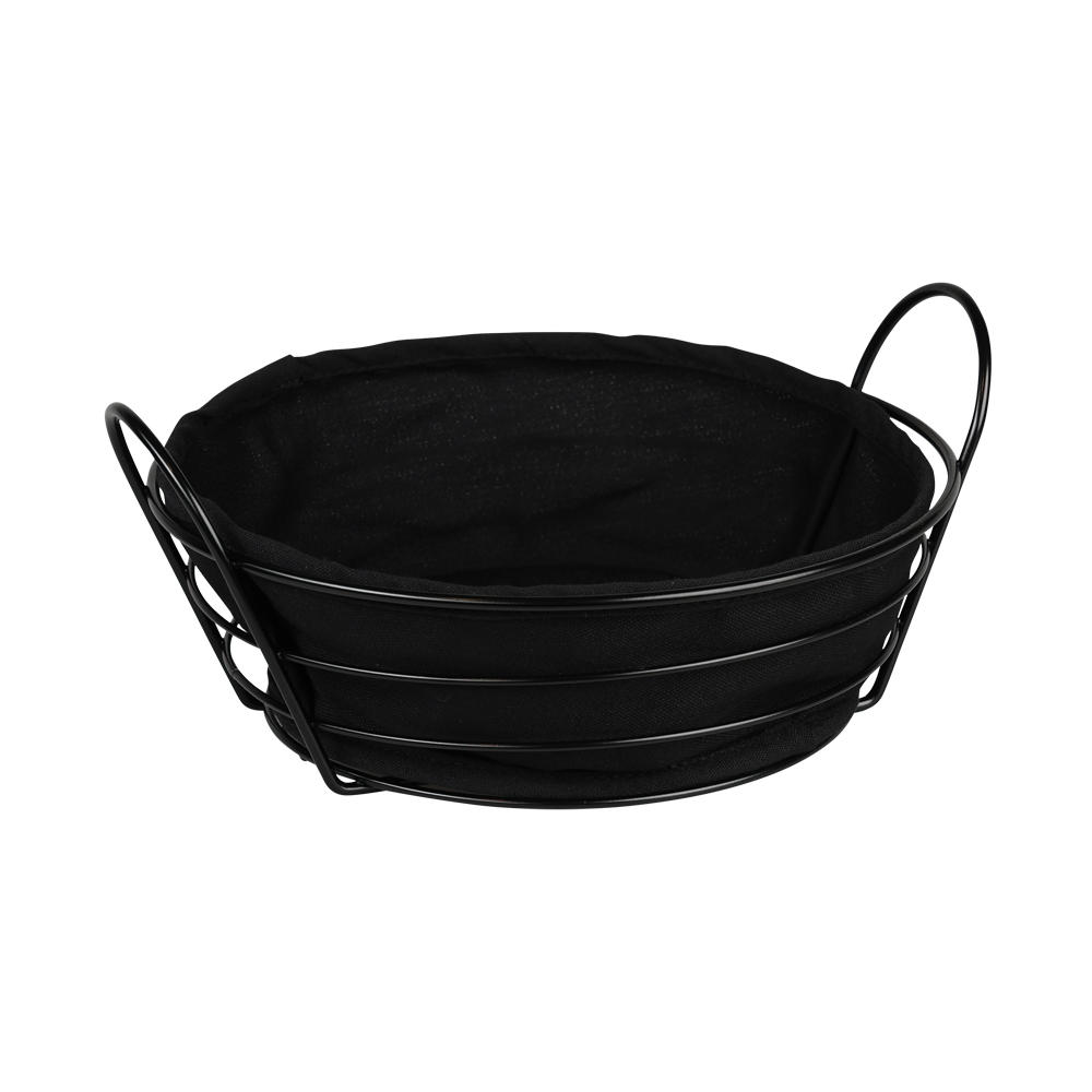 Kesper Brotkorb Schwarz 24x11.5x24 cm
