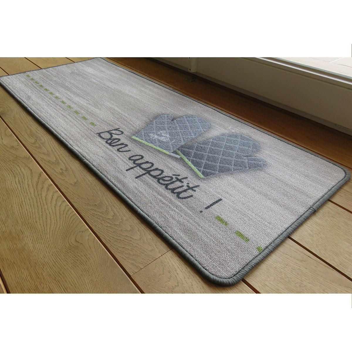KÜCHENMATTE mit dem Motiv "Guten Appetit" - Braun, Textil (50/120cm) - Calicosy