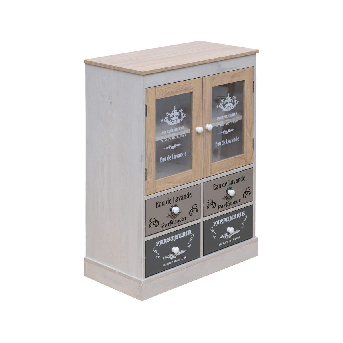 VITRINE Weiß 30/30/81 cm - Weiß, Holzwerkstoff (30/81/30cm) - Mobili Rebecca