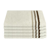 GÄSTETUCHSET Skyline Color - 5-teilig - 30 x 50 cm - Creme - Creme, Textil (30/50cm) - SCHIESSER