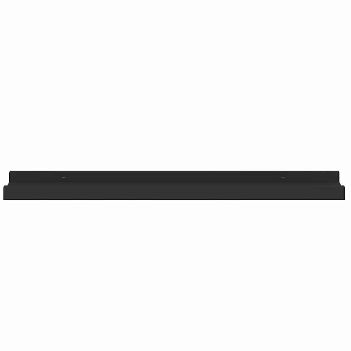 BILDERLEISTEN 2Er Set Schwarz 60/9/3 Cm Mdf - Schwarz, Holzwerkstoff (9/3/60cm) - vidaXL