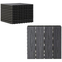 TERRASSENPLATTEN 11er-Set DE-13763 WPC mit Klicksystem Natur - Grau, Kunststoff (76.2/76.2/5.59cm) - ComfortXL