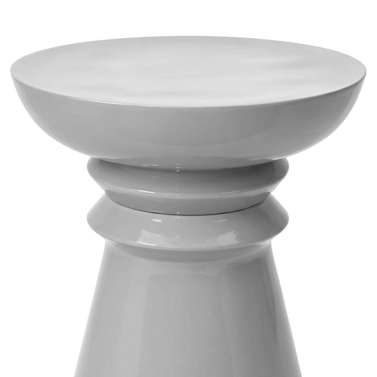 BEISTELLTISCH - Grau, Metall (38/38/45cm) - Relaxdays