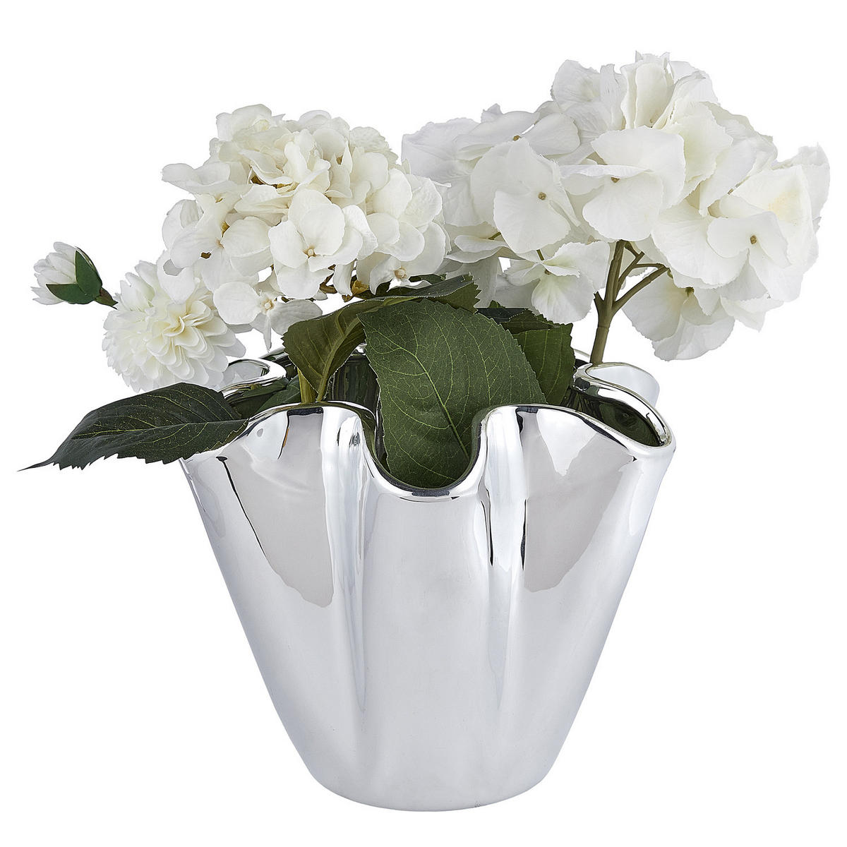 VASE Reflect - Silberfarben, Keramik (24cm) - Butlers