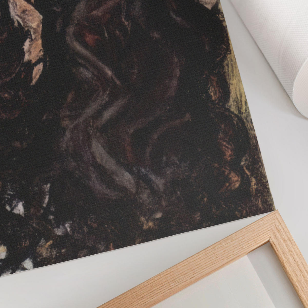POSTER - 84x59 cm (A1) - Egon Schiele - Umarmen - Creme, Textil (84/59.4/0.1cm) - TULUP