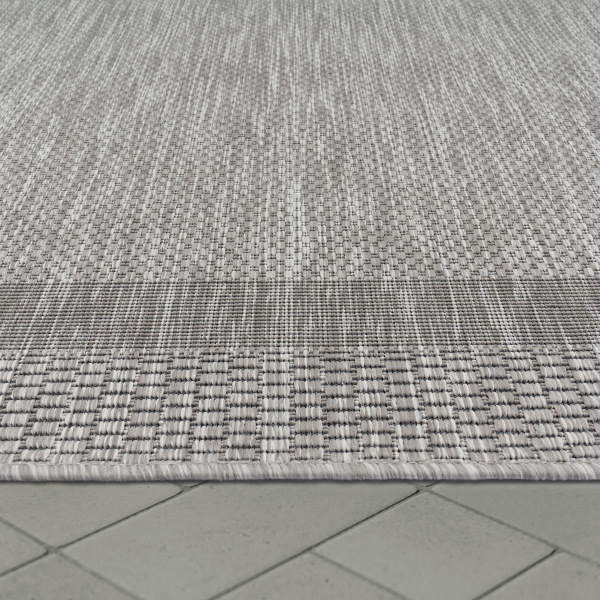 OUTDOORTEPPICH 150/150 cm Roma 272 - Grau, Textil (150/150cm) - Paco Home