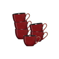 ESPRESSOTASSEN Gambia rot 90 ml 6er Set - Rot, Keramik (0.09L) - Ritzenhoff Breker