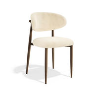 STÜHLE 2er Set LINA Schlingenvelours Creme 52cm - Creme, Textil (52/79/53cm) - Premium Interiors