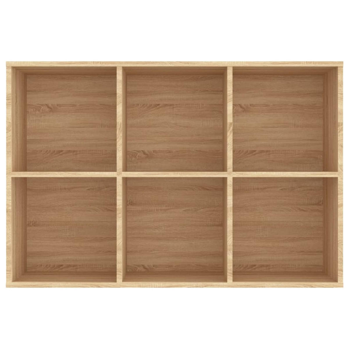 SIDEBOARD mit 6 Fächern 66/30/98 cm aus Holzwerkstoff Sonoma-Eiche Dekor - Sonoma Eiche, Holz (66/98/30cm) - vidaXL