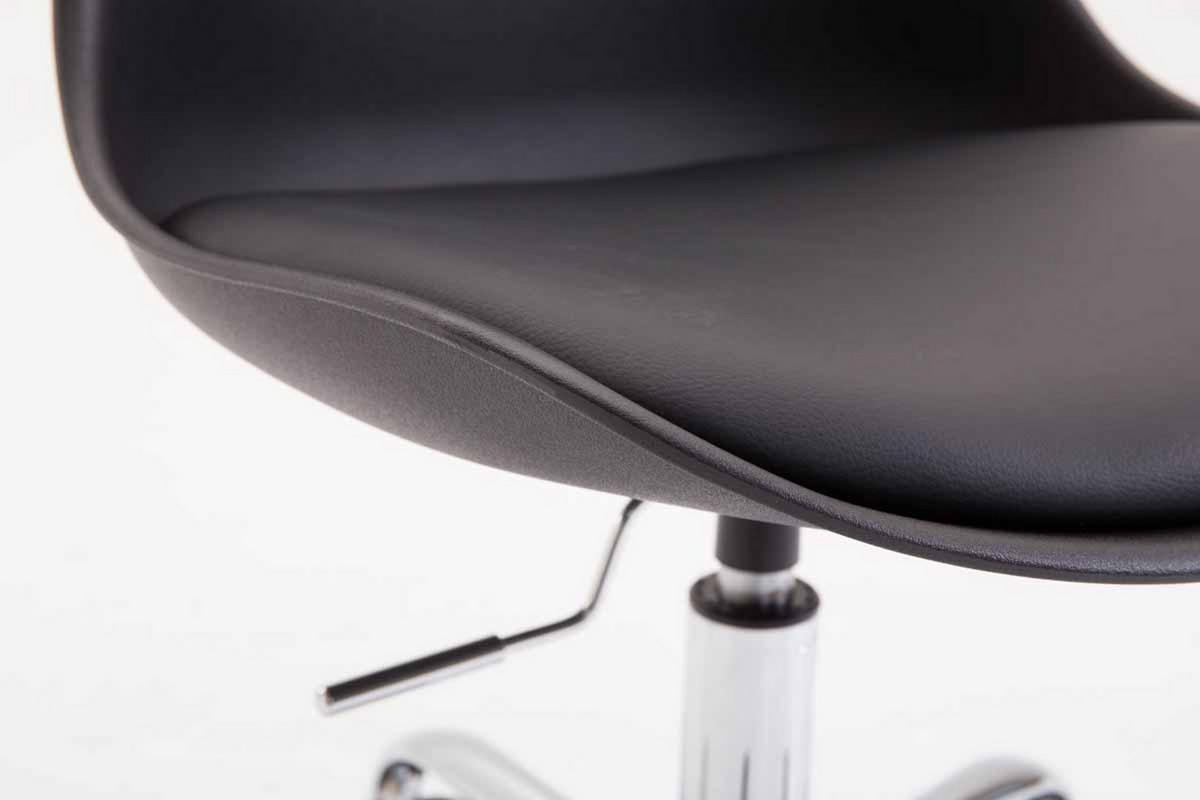 BÜROSTUHL Toulon, Kunststoff Schwarz - Schwarz, Textil/Metall (48/52/54cm) - TPFLiving