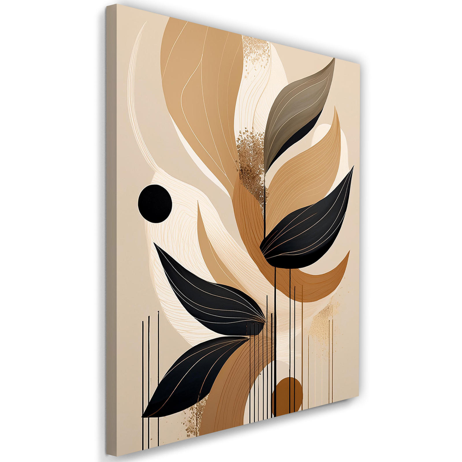 WANDBILD beige abstrakte formen - Beige, Textil (40/60cm) - Feeby
