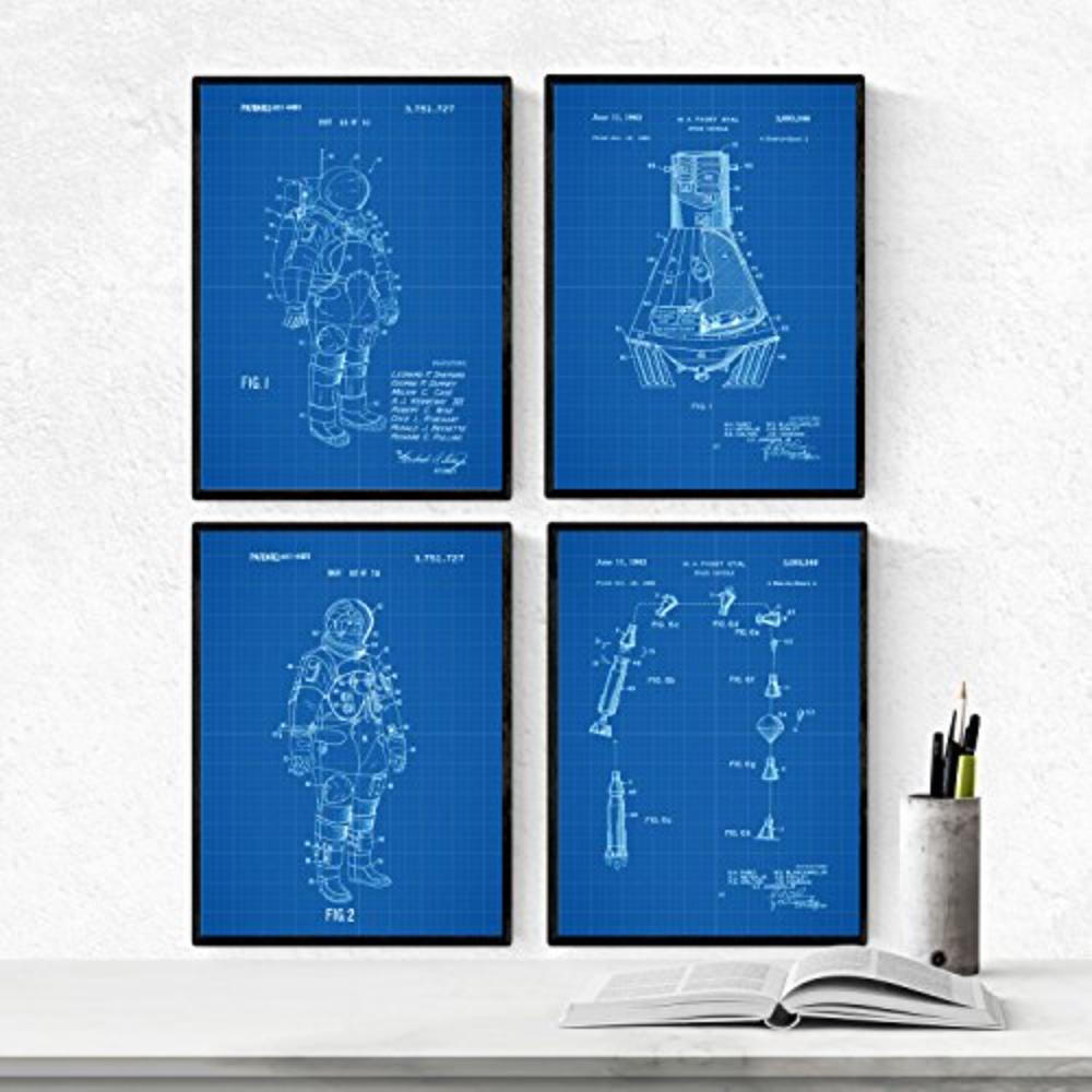 Nacnic Poster Schwarz 29.7x3 cm